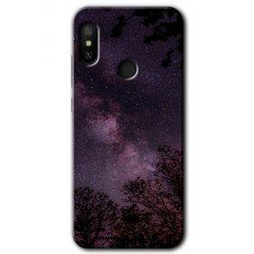 Xiaomi Mi A2 Lite Gece Galaksi Baskılı Uyumlu Silikon Kılıf
