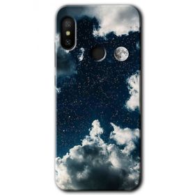 Xiaomi Mi A2 Lite Gece Gökyüzü Baskılı Uyumlu Silikon Kılıf