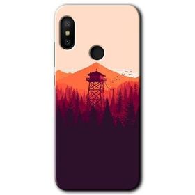 Xiaomi Mi A2 Lite Gözlem Kulesi Baskılı Uyumlu Silikon Kılıf