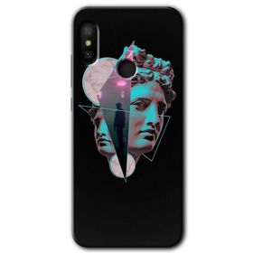Xiaomi Mi A2 Lite Heykel Baskılı Uyumlu Silikon Kılıf