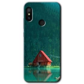 Xiaomi Mi A2 Lite House In Woods Baskılı Uyumlu Silikon Kılıf