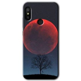 Xiaomi Mi A2 Lite Kanlı Ay Baskılı Uyumlu Silikon Kılıf