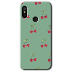 Xiaomi Mi A2 Lite Kiraz Berry Baskılı Uyumlu Silikon Kılıf