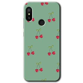 Xiaomi Mi A2 Lite Kiraz Berry Baskılı Uyumlu Silikon Kılıf