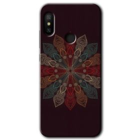 Xiaomi Mi A2 Lite Mandala Flower Wal Baskılı Uyumlu Silikon Kılıf