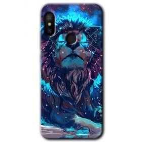 Xiaomi Mi A2 Lite Neon Aslan Baskılı Uyumlu Silikon Kılıf