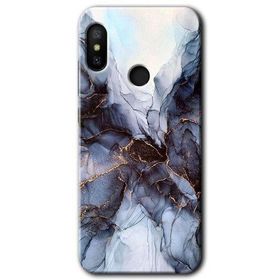 Xiaomi Mi A2 Lite Otantik Mermer Baskılı Uyumlu Silikon Kılıf