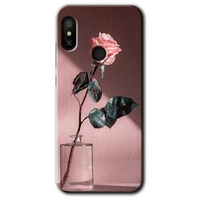 Xiaomi Mi A2 Lite Retro Gül Baskılı Uyumlu Silikon Kılıf