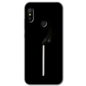 Xiaomi Mi A2 Lite Sönmüş Kibrit Baskılı Uyumlu Silikon Kılıf