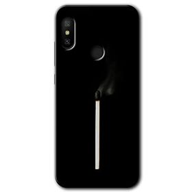 Xiaomi Mi A2 Lite Sönmüş Kibrit Baskılı Uyumlu Silikon Kılıf