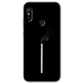 Xiaomi Mi A2 Lite Sönmüş Kibrit Baskılı Uyumlu Silikon Kılıf