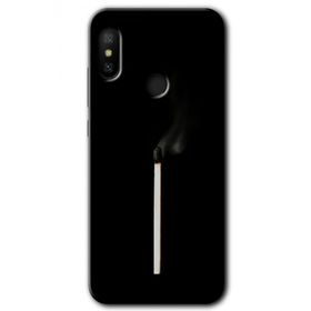 Xiaomi Mi A2 Lite Sönmüş Kibrit Baskılı Uyumlu Silikon Kılıf