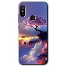 Xiaomi Mi A2 Lite Wash Red Wall Baskılı Uyumlu Silikon Kılıf