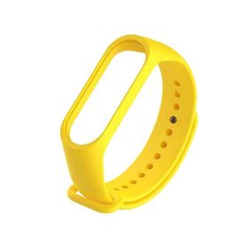 Xiaomi Mi Band 3 ve Mi Band 4 Saydam Turuncu Yedek Silikon Bileklik