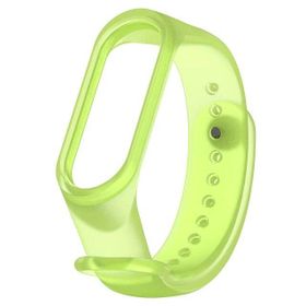 Xiaomi Mi Band 3 ve Mi Band 4 Saydam Turuncu Yedek Silikon Bileklik