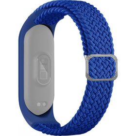 Xiaomi Mi Band 5 Mavi Kordon Hasır Dokuma Kumaş Spor Loop Kordon Kayış