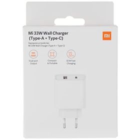 Xiaomi Mi EU Beyaz 33 W Type-A & Type-C Duvar Şarj Cihazı