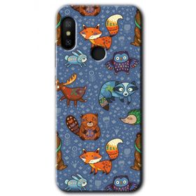 Xiaomi Mi Max 3 Animals Funny Baskılı Uyumlu Silikon Kılıf