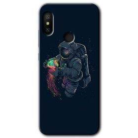 Xiaomi Mi Max 3 Astronot Kıyafeti Baskılı Uyumlu Silikon Kılıf