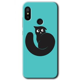 Xiaomi Mi Max 3 Cat Vector Baskılı Uyumlu Silikon Kılıf