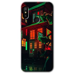 Xiaomi Mi Max 3 China Street Baskılı Uyumlu Silikon Kılıf