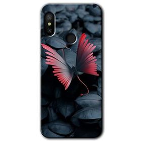 Xiaomi Mi Max 3 Dark Butterfly Baskılı Uyumlu Silikon Kılıf