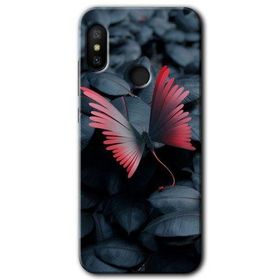 Xiaomi Mi Max 3 Dark Butterfly Baskılı Uyumlu Silikon Kılıf