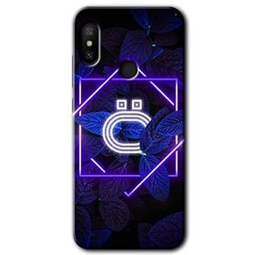 Xiaomi Mi Max 3 Dark Neon Yaprak Ö Harfi Baskılı Uyumlu Silikon Kılıf