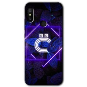 Xiaomi Mi Max 3 Dark Neon Yaprak Ö Harfi Baskılı Uyumlu Silikon Kılıf