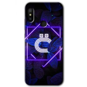 Xiaomi Mi Max 3 Dark Neon Yaprak Ö Harfi Baskılı Uyumlu Silikon Kılıf