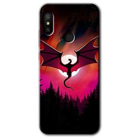 Xiaomi Mi Max 3 Dragon Night Baskılı Uyumlu Silikon Kılıf