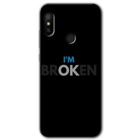 Xiaomi Mi Max 3 Im Broken Baskılı Uyumlu Silikon Kılıf