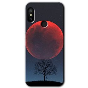 Xiaomi Mi Max 3 Kanlı Ay Baskılı Uyumlu Silikon Kılıf