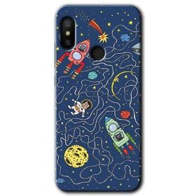 Xiaomi Mi Max 3 Kedi Galaksi Baskılı Uyumlu Silikon Kılıf