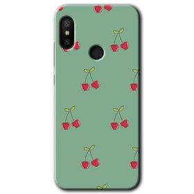 Xiaomi Mi Max 3 Kiraz Berry Baskılı Uyumlu Silikon Kılıf