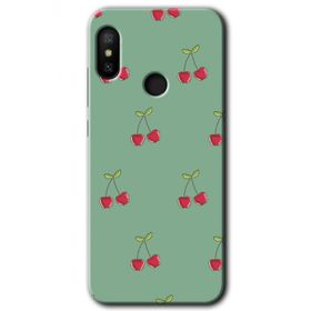 Xiaomi Mi Max 3 Kiraz Berry Baskılı Uyumlu Silikon Kılıf