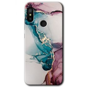 Xiaomi Mi Max 3 Liquid Mermer Baskılı Uyumlu Silikon Kılıf