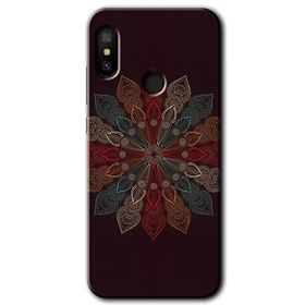 Xiaomi Mi Max 3 Mandala Flower Wal Baskılı Uyumlu Silikon Kılıf