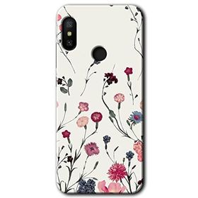 Xiaomi Mi Max 3 Mat Çiçek Baskılı Uyumlu Silikon Kılıf