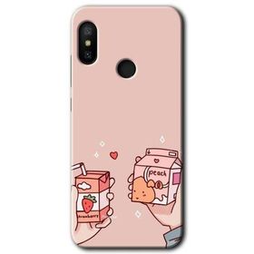 Xiaomi Mi Max 3 Meyveli Süt Baskılı Uyumlu Silikon Kılıf