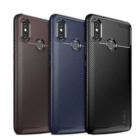Xiaomi Mi Max 3 Negro Karbon Silikon Kılıf