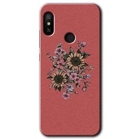 Xiaomi Mi Max 3 Retro Çiçek Baskılı Uyumlu Silikon Kılıf