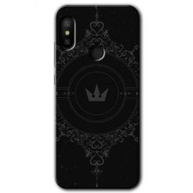 Xiaomi Mi Max 3 Siyah Mandala 1 Baskılı Uyumlu Silikon Kılıf