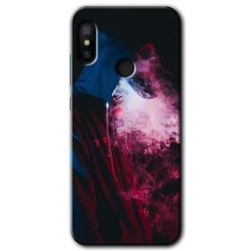 Xiaomi Mi Max 3 Smoke-Man Baskılı Uyumlu Silikon Kılıf