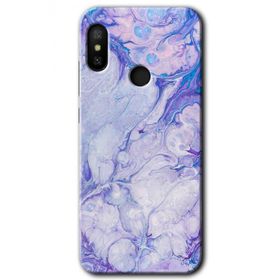 Xiaomi Mi Max 3 Spots Lilac Baskılı Uyumlu Silikon Kılıf