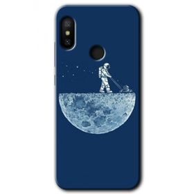 Xiaomi Mi Max 3 Uzay İşçisi Baskılı Uyumlu Silikon Kılıf