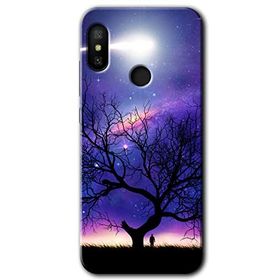 Xiaomi Mi Max 3 Uzay Silüet Baskılı Uyumlu Silikon Kılıf