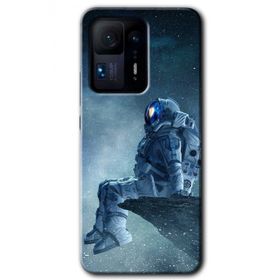 Xiaomi Mi Mix 4 Astronot Yalnızlığı Baskılı Uyumlu Silikon Kılıf