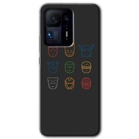 Xiaomi Mi Mix 4 Avengers Minimalism Baskılı Uyumlu Silikon Kılıf