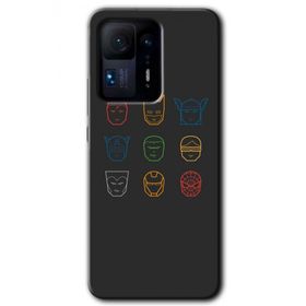 Xiaomi Mi Mix 4 Avengers Minimalism Baskılı Uyumlu Silikon Kılıf
